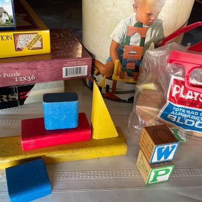 Playskool blocks and puzzles