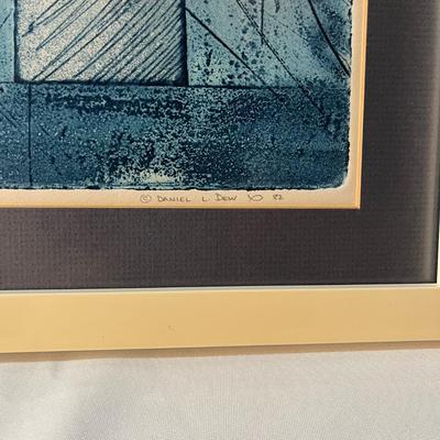 Daniel L. Dew Framed, Matted & Signed Block Print (MBR-MG)