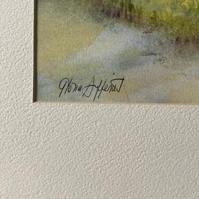 Local Artist, Gloria Affenit Framed Watercolor (MBR-MG)