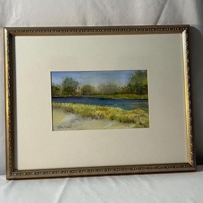 Local Artist, Gloria Affenit Framed Watercolor (MBR-MG)