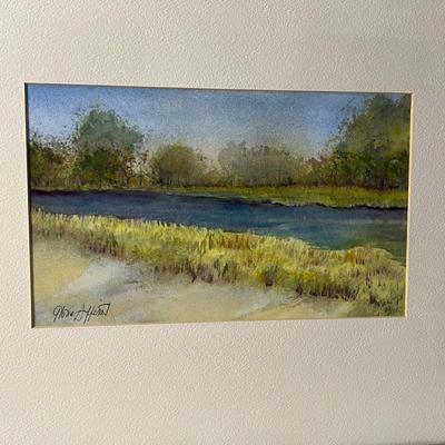 Local Artist, Gloria Affenit Framed Watercolor (MBR-MG)