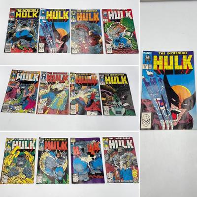 MARVEL COMICS ~ 1988 ~ The Incredible Hulk ~ Lot of 12 ~ Jan # 339 thru Dec # 350