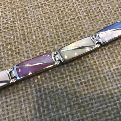 Silver 925 Inlay Bracelet
