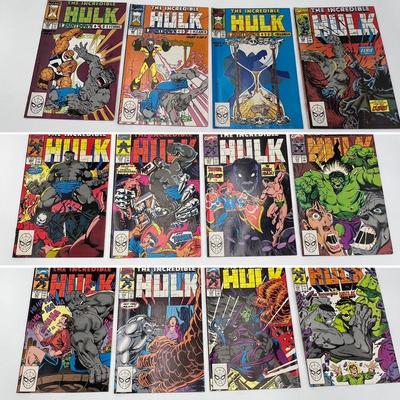 MARVEL COMICS ~ 1990 ~ The Incredible Hulk ~ Lot of 12 ~ Jan # 365 thru Dec # 376