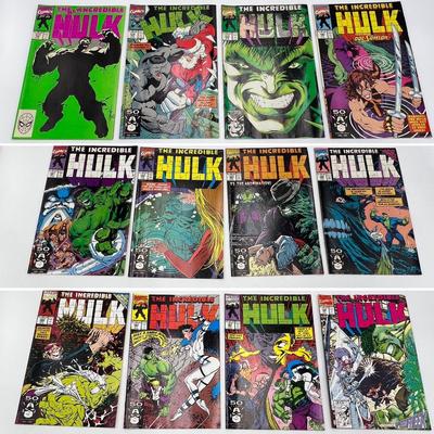 MARVEL COMICS ~ 1991 ~ The Incredible Hulk ~ Lot of 12 ~ Jan # 377 thru Dec # 388