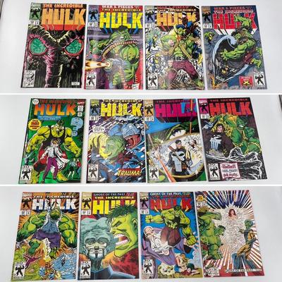 MARVEL COMICS ~ 1992 ~ The Incredible Hulk ~ Lot of 12 ~ Jan # 389 thru Dec # 400