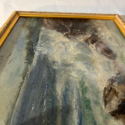 Two Framed Seaside Paintings (MBR-MG)