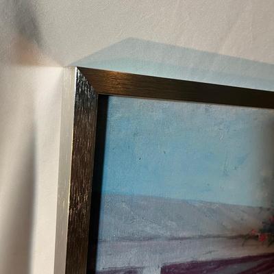 The Red Boats Claude Monet Frames Print & Seaside Framed Print (MBR-MG)