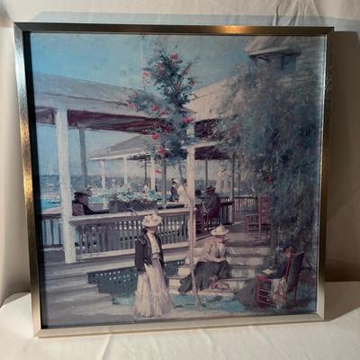 The Red Boats Claude Monet Frames Print & Seaside Framed Print (MBR-MG)