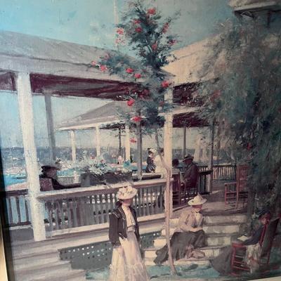 The Red Boats Claude Monet Frames Print & Seaside Framed Print (MBR-MG)