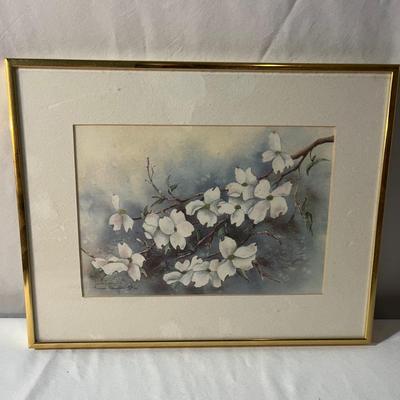 Four Framed Floral Art Pieces (MBR-MG)