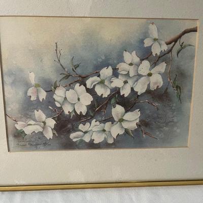 Four Framed Floral Art Pieces (MBR-MG)