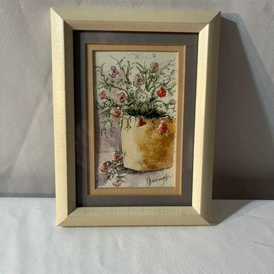 Four Framed Floral Art Pieces (MBR-MG)