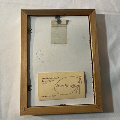 Four Framed Floral Art Pieces (MBR-MG)