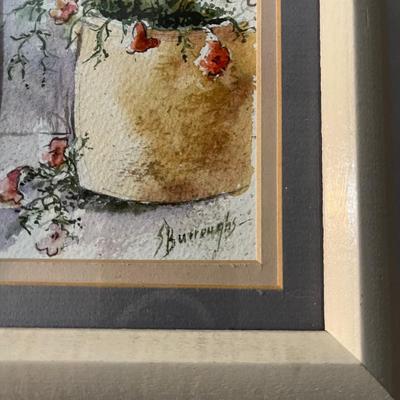 Four Framed Floral Art Pieces (MBR-MG)