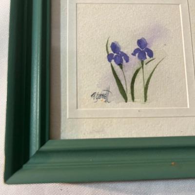 Four Framed Floral Art Pieces (MBR-MG)