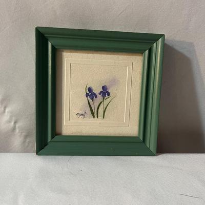 Four Framed Floral Art Pieces (MBR-MG)
