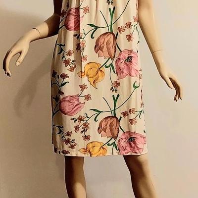 Vtg 60-70s  Boutique Mini dress/House dress/GoGo Gucci like Floral print J. Accordero