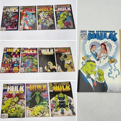 MARVEL COMICS ~ 1994 ~ The Incredible Hulk ~ Lot of 12 ~ Jan # 413 thru Dec # 424