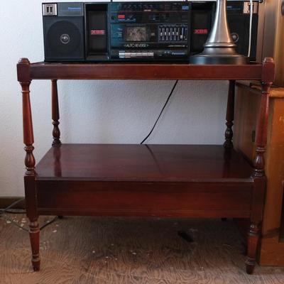 Glass Topped Side Table