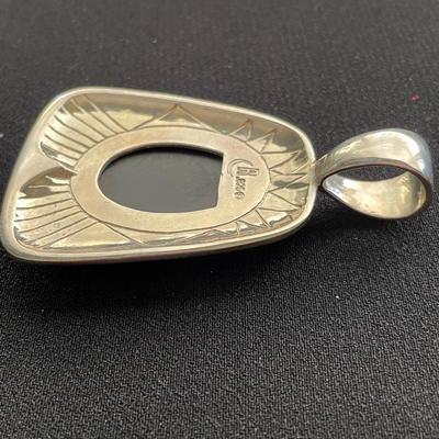 RELIOS STERLING PENDANT WITH MULTI STONE INLAY