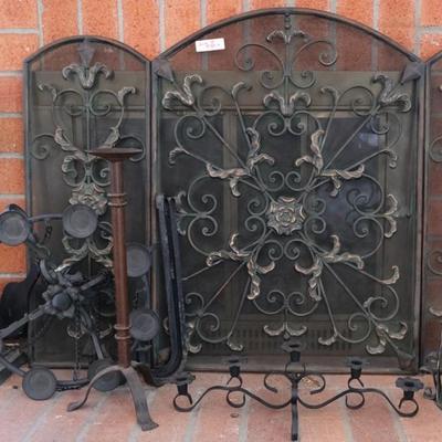 Wrought Iron Screen etc