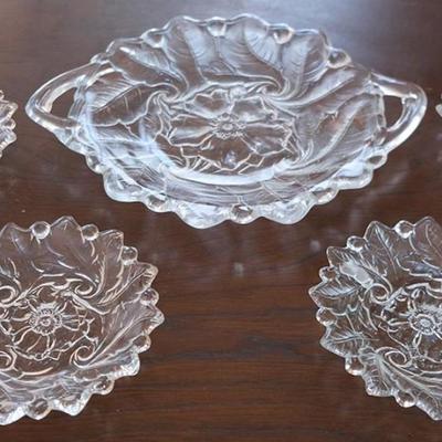 Indiana Glass Wild Rose Set