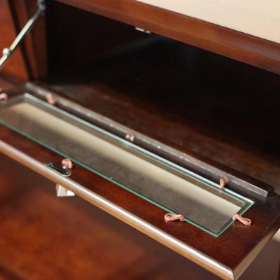 Two Tier Console Table W/ (2) Cabinets & (1) Drawer