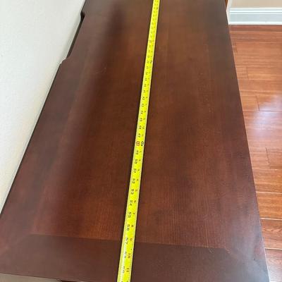 Two Tier Console Table W/ (2) Cabinets & (1) Drawer