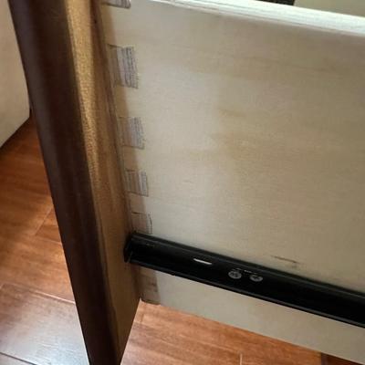 Two Tier Console Table W/ (2) Cabinets & (1) Drawer