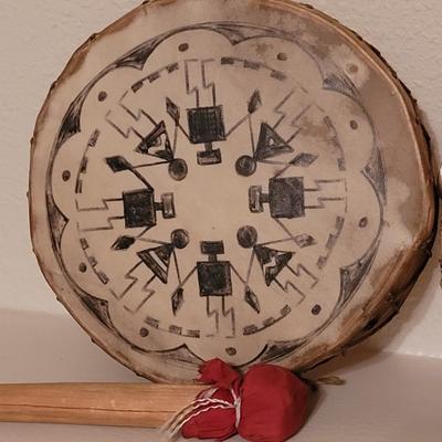 Calf Skin Drum and Tambourine