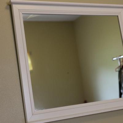 Large White Mirror