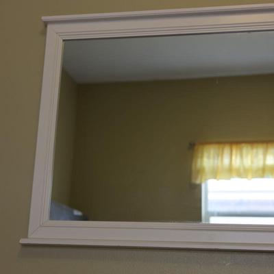 Large White Mirror