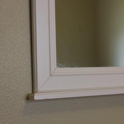 Large White Mirror