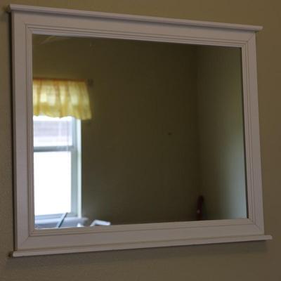 Large White Mirror