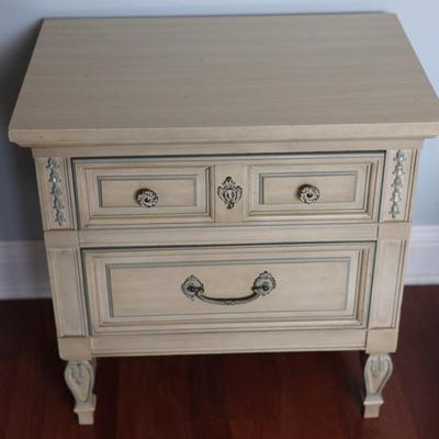 Double Bed Frame W/ Box Spring & Night Stand By DIXIE