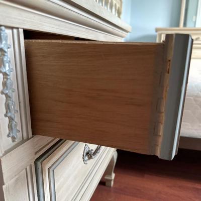 Double Bed Frame W/ Box Spring & Night Stand By DIXIE