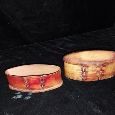 BAMBOO LEAF MULBERRY WOOD BOX & A PUZZLE BOX?