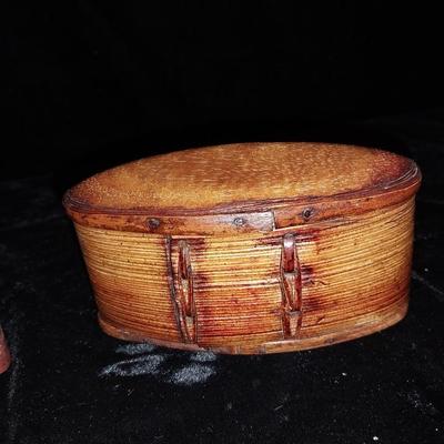 BAMBOO LEAF MULBERRY WOOD BOX & A PUZZLE BOX?