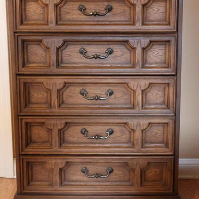(5) Drawer Tall Dresser By Bassett Furniture (See description)