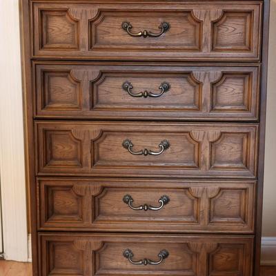 (5) Drawer Tall Dresser By Bassett Furniture (See description)