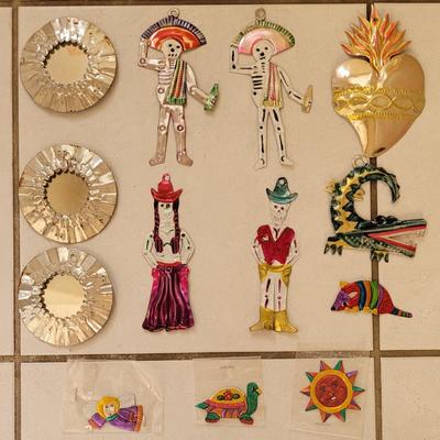 Dia de los Muertos Punched Tin Decorations