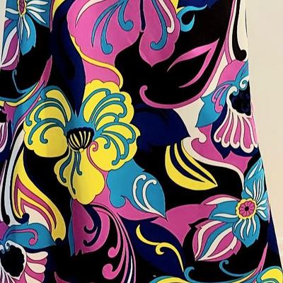 Vtg Brunetta Classic Trinidad & Tobago Maxi  printed Besuty