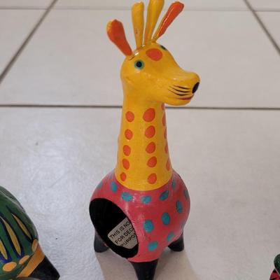 Hand Painted Animal Napkin Rings