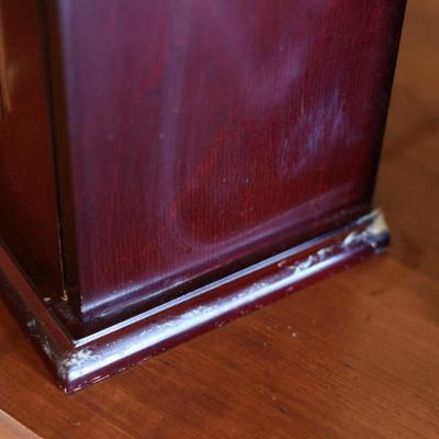 (2) Wooden Catalog Office File W/ Window Slots