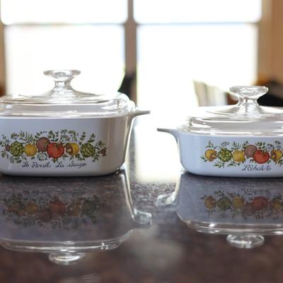 Corning Ware  3  Dishes W/ Lids (Brand New)