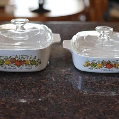 Corning Ware  3  Dishes W/ Lids (Brand New)