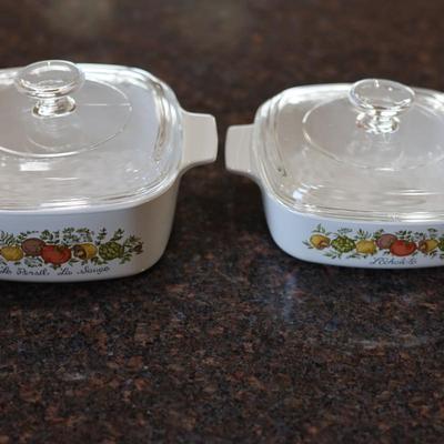 Corning Ware  3  Dishes W/ Lids (Brand New)