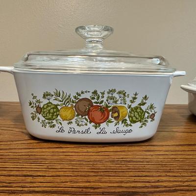 Corning Ware  3  Dishes W/ Lids (Brand New)