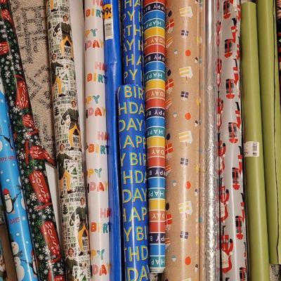 Wrapping Paper, Gift Bags, Ribbon, and Tags Lot